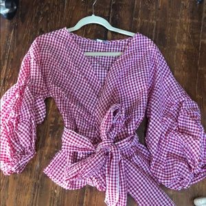 Gingham blouse